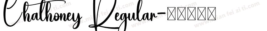 Chathoney Regular字体转换